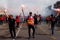 El Gobierno francés moviliza a 13.000 policías para la huelga de este martes