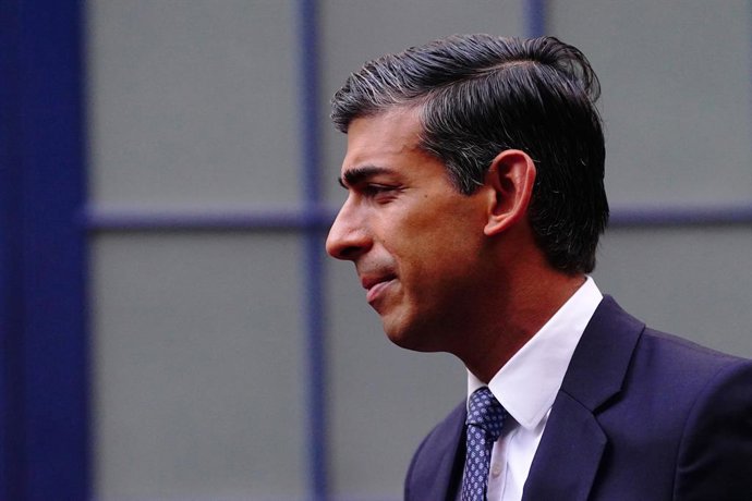 Archivo - El candidato a liderar el Partido Conservador, Rishi Sunak.