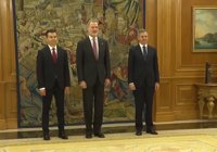 Héctor Gómez y José Manuel Miñones prometen el cargo ante el Rey antes de acudir a su primer Consejo de Ministros