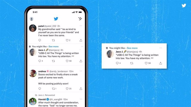 Archivo - Twitter mostrará más tuits recomendados, que llegarán a todos los usuarios