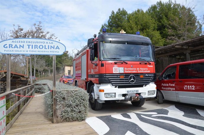 Un momento del simulacro