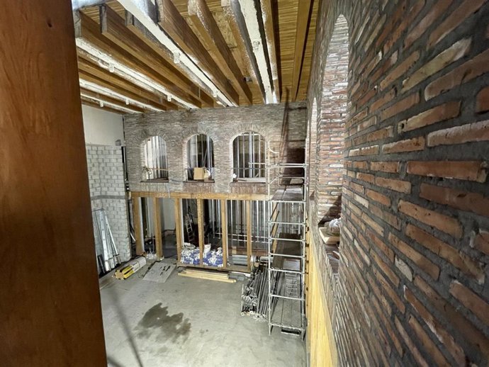 Archivo - Obras en el edificio que acogerá el Izaskun Arrue Kulturunea