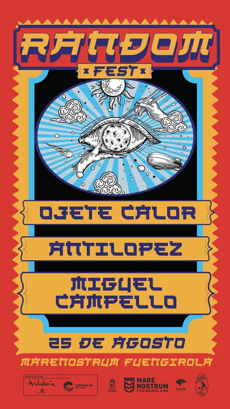 Cartel del Random Fest, que se celebra el 25 de agosto.