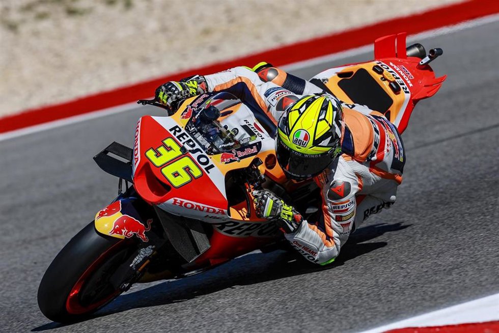 El piloto español de MotoGP Joan MIr (Repsol Honda).