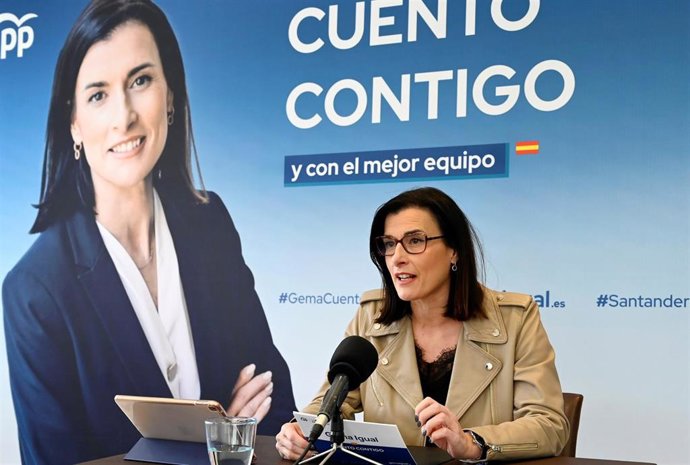 La alcaldesa de Santander y candidata del PP a la reelección, Gema Igual