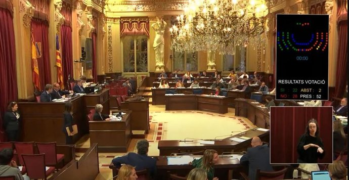 Pleno del Parlament.