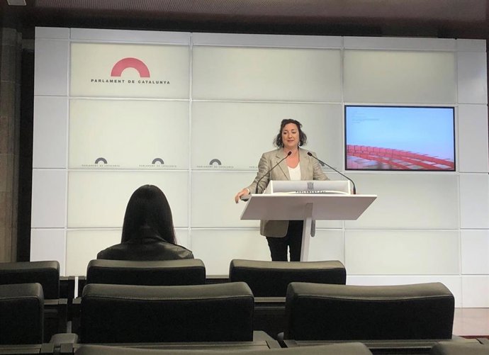 La portavoz del PSC en el Parlament, Alícia Romero.