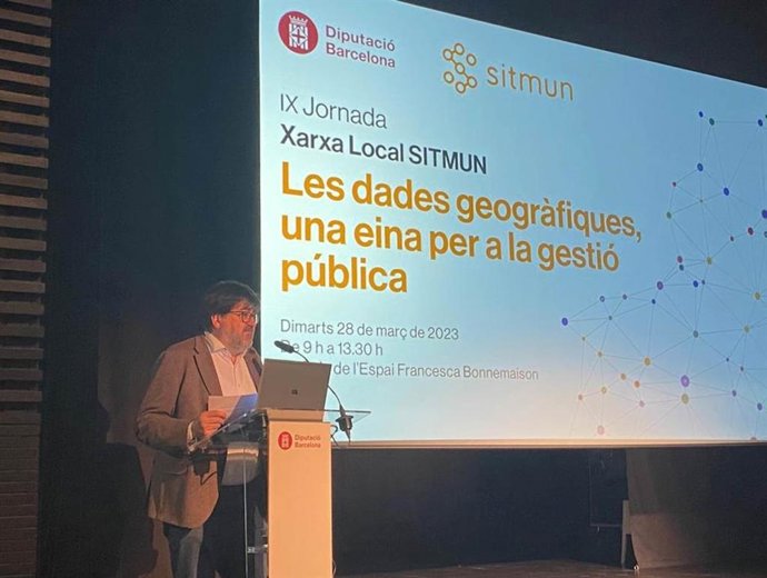 El diputado de Infraestructuras y Espacios Naturales, Pere Pons, a la IX jornada del Sitmun.