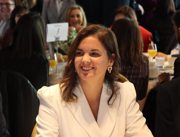 La vicealcaldesa de Valncia y candidata del PSPV a la Alcaldía, Sandra Gómez, durante su participación en el Forum Europa Tribuna Mediterránea.