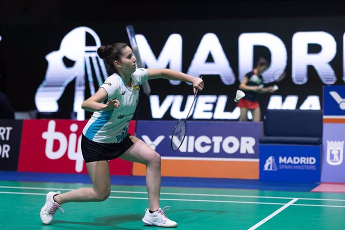 La donostiarra Ania Setién, en el Madrid Spain Masters 2023 de bádminton.