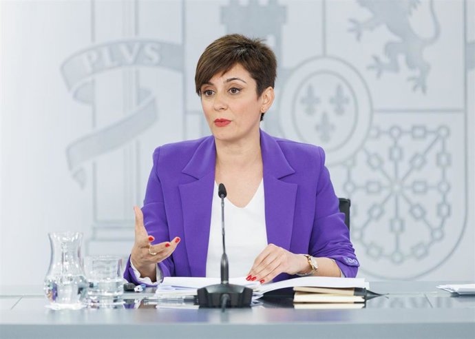 La ministra de Política Territorial y portavoz del Gobierno, Isabel Rodríguez, durante una rueda de prensa posterior a la reunión del Consejo de Ministros.