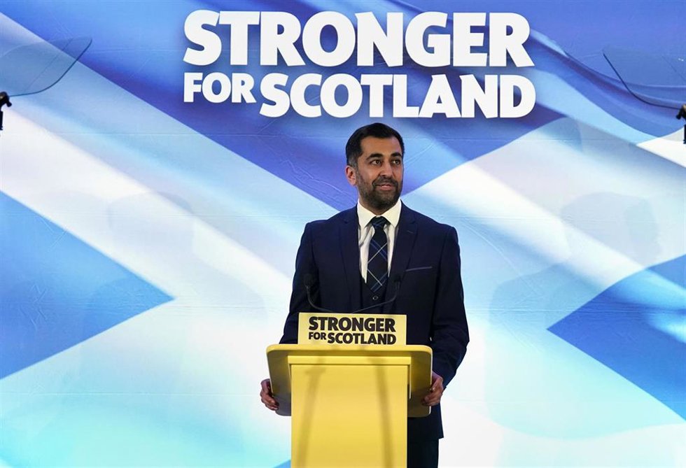 El ministro principal de Escocia, Humza Yousaf.
