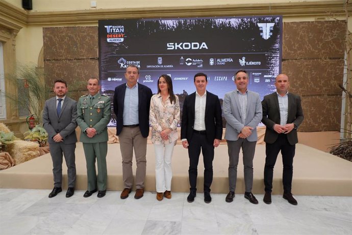 Presentación de la Skoda Titan Desert Almería 2023, en el Palacio Provincial de la Diputación de Almería