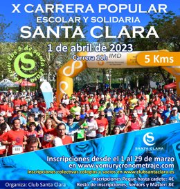 Cartel de la Carrera Solidaria de Santa Clara