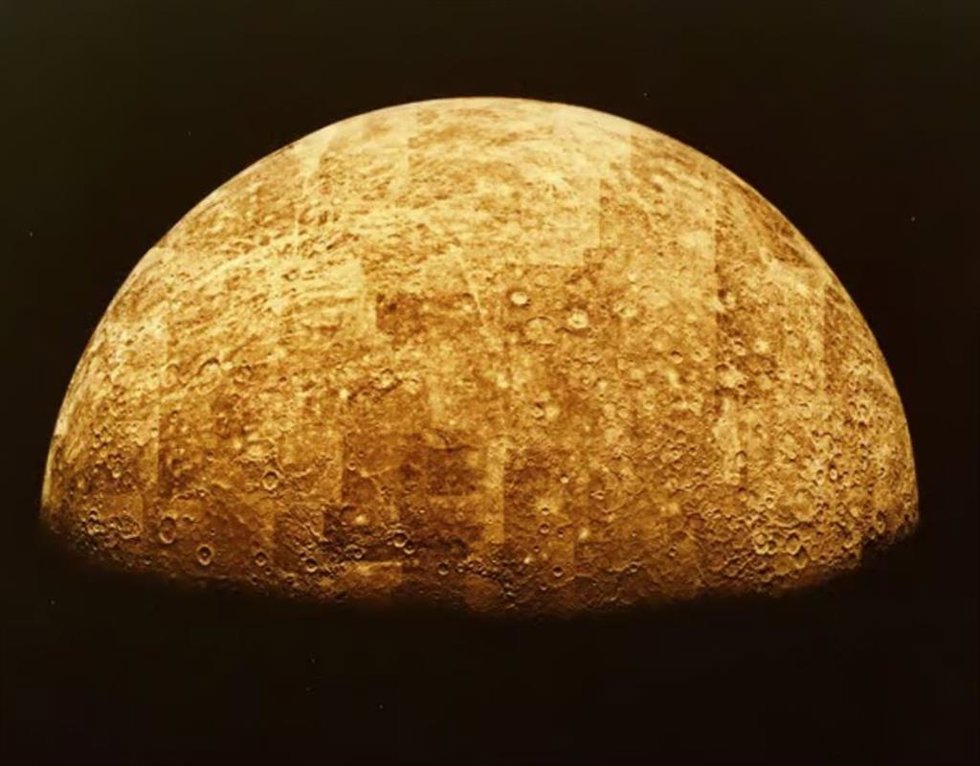 Imagen de Mercurio tomada por la sonda Mariner 10