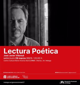 La cita con el autor y sus poemas tiene lugar este miércoles, 29 de marzo, a las 20.00 horas con entrada libre hasta completar aforo.