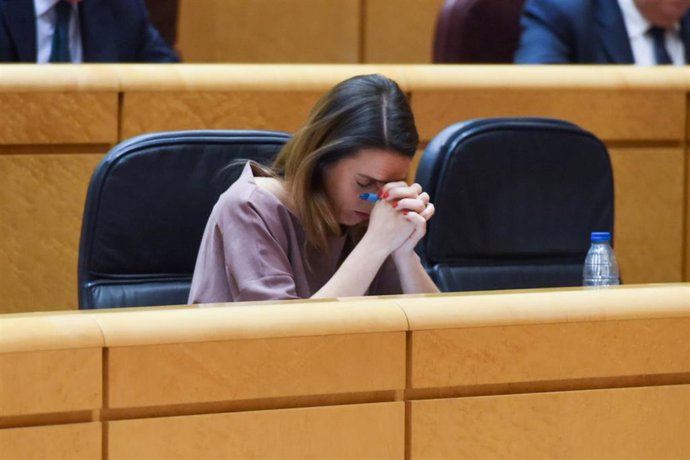 La ministra de Igualdad, Irene Montero, 