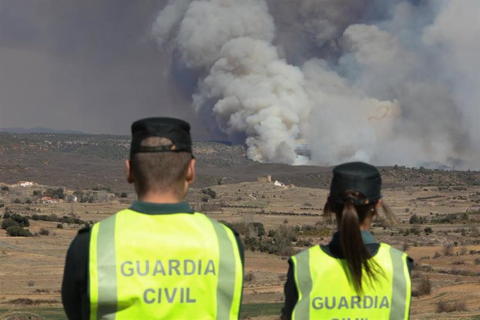 El incendio se declaró en Villanueva de Viver (Castellón) y ha afectado a la provincia de Teruel
