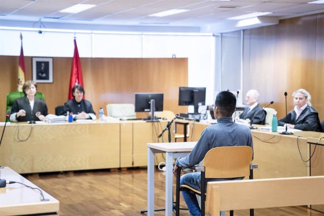 J.C.L.C durante un juicio en la Audiencia Provincial de Madrid