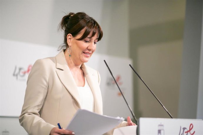 La portavoz del Gobierno de C-LM, Blanca Fernández.