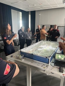 Protección Civil de la Generalitat realiza un simulacro de incendio forestal en Reus (Tarragona)