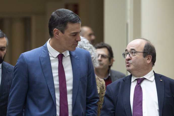 Miquel Iceta y Pedro Sánchez