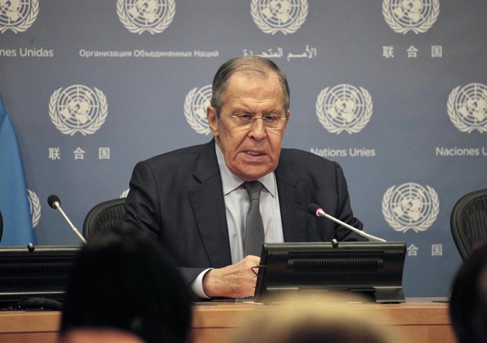Archivo - El ministro de Exteriores de Rusia, Sergei Lavrov
