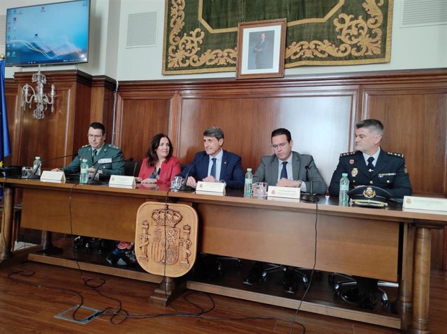 Rueda de prensa para informar de la operación Andura-Plazoleta