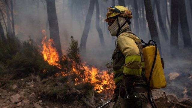 Bombero forestal, en imagen de archivo