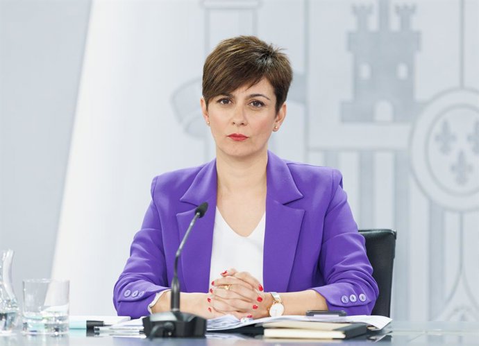 Imatge d'arxiu de la ministra Portaveu i de Política Territorial, Isabel Rodríguez, durant una roda de premsa.
