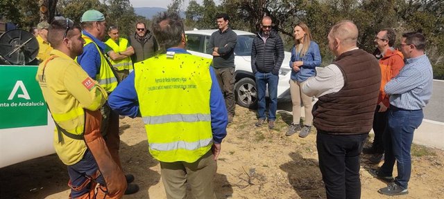Visita a los trabajos forestales.