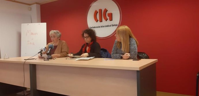 Rueda de prensa en CIG en la víspera del Día Internacional de las Trabajadoras del Hogar