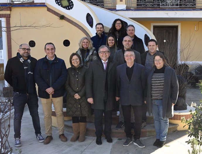 Imagen de la reunión que celebró el equipo de gobierno de la Diputación el pasado 30 de enero de 2020 en Montanejos