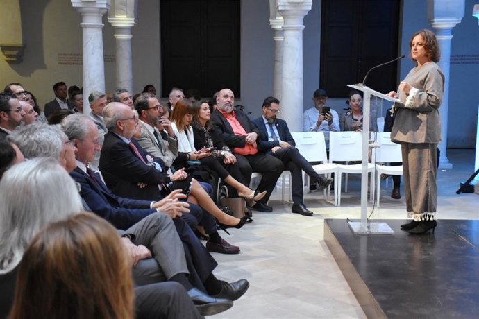 La consejera de Salud y Consumo de la Junta de Andalucía, Catalina García, en un acto en Málaga.