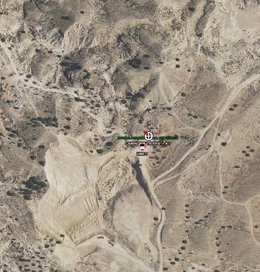 Ubicación del lugar donde ha muerto un ciclista en Alcantarilla.