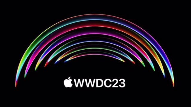 Logo del evento anual de desarrolladores WWDC 2023