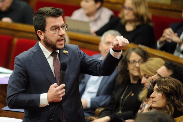 El president de la Generalitat, Pere Aragonès