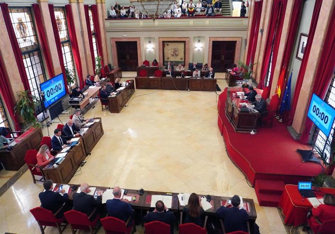 Archivo - Imagen del Pleno del Ayuntamiento de Murcia