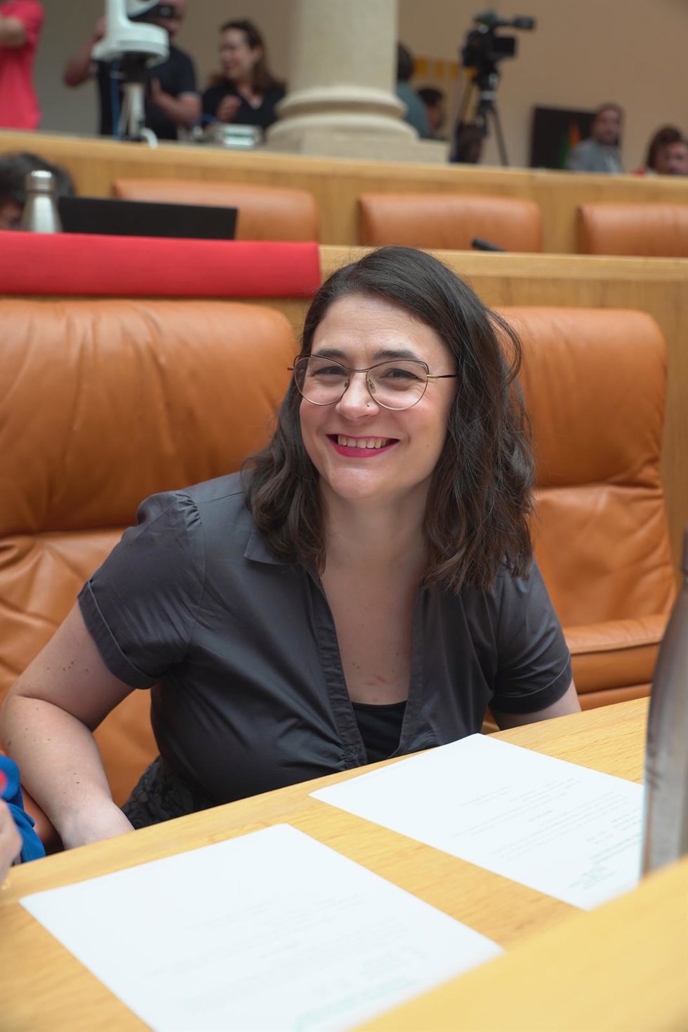 Archivo - La consejera de Igualdad de La Rioja, Raquel Romero, en el Parlamento