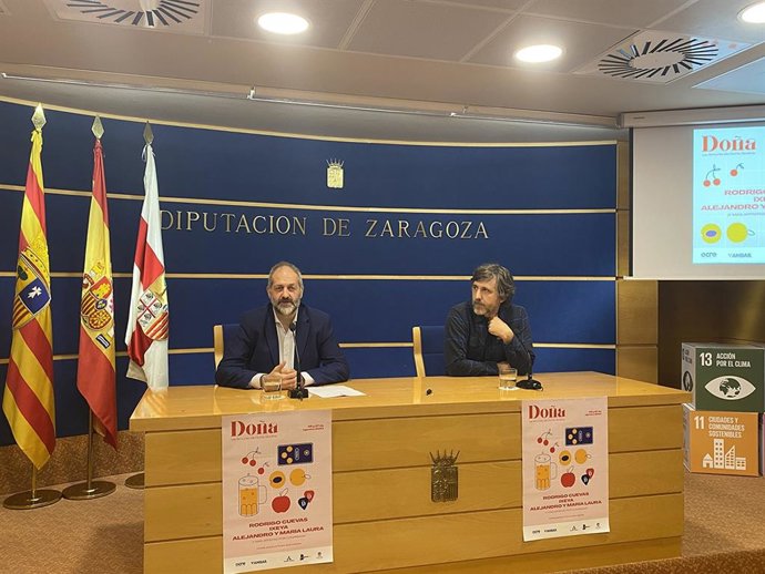 Presentación del festival Doña, en la sala de prensa de la DPZ.