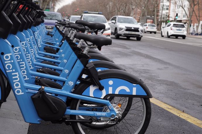 Imágen del renovado servicio bicimad en la capital.