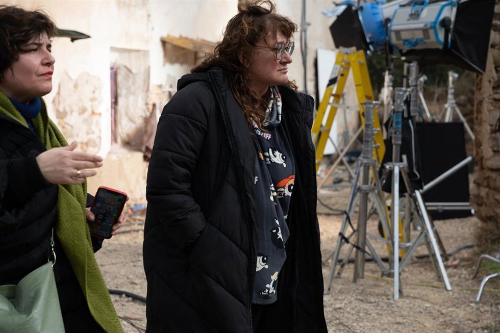 La directora de cine Isabel Coixet durante el rodaje de la película Un amor de Isabel Coixet