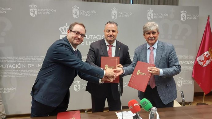 Félix Barrio (I), Eduardo Morán y Juan Francisco GArcía .