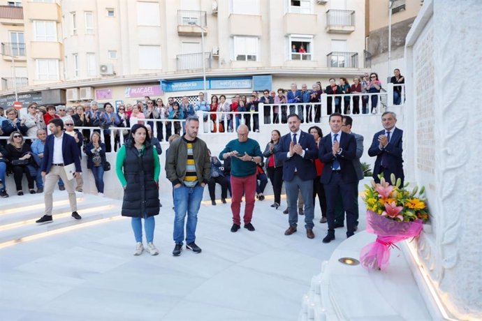 Inauguración de la Plaza del Monumento al Cantero, en Macael (Almería)