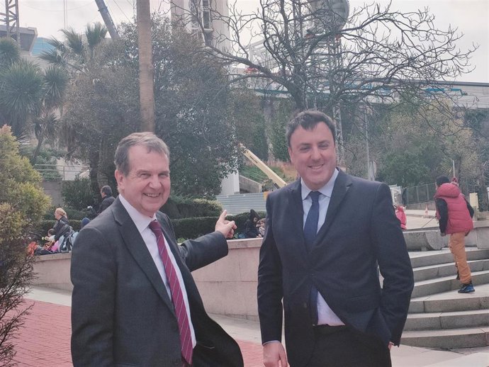 El alcalde de Vigo, Abel Caballero, y el secretario xeral del PSdeG, Valentín González Formoso.