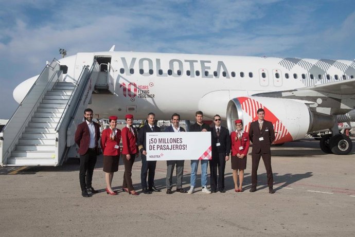 Volotea supera los 50 millones de pasajeros transportados desde 2012
