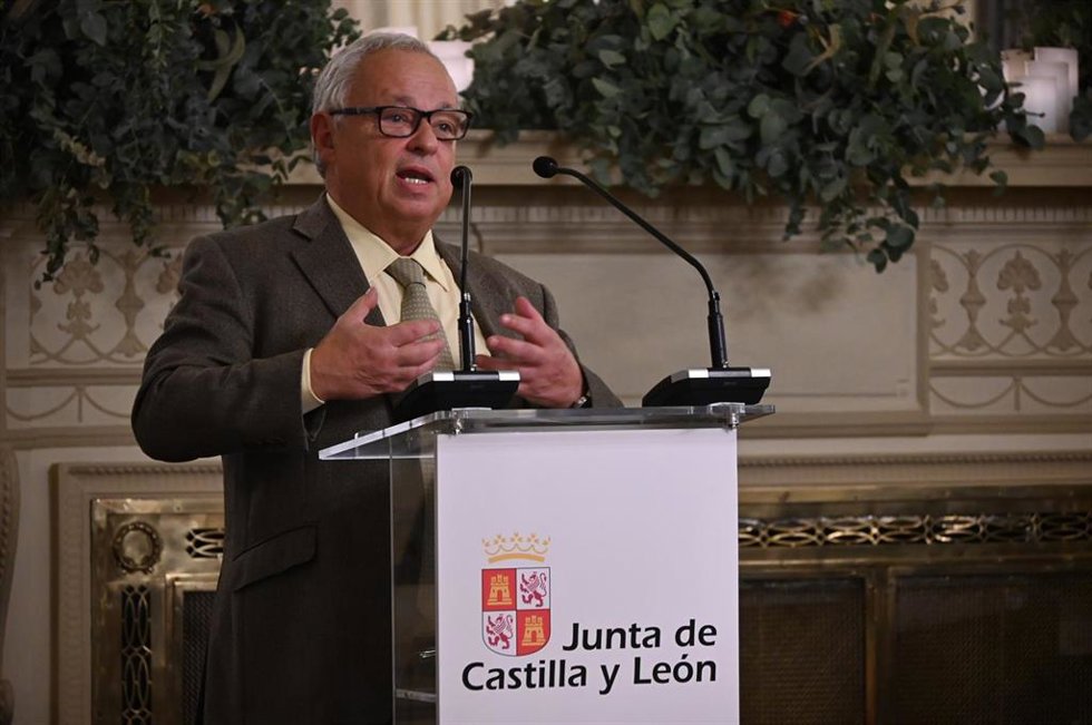 Archivo - Gonzalo Santonja, durante la presentación de la campaña en Madrid. Archivo