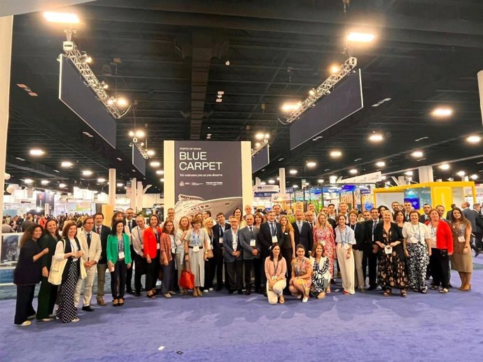 La delegación del Port de Tarragona y la de Global Holding Tarragona, presentes en la feria Seatrade Cruise Global 2023 en Florida (EE.UU)