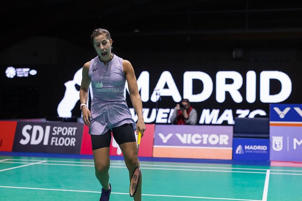 La onubense Carolina Marín, durante el Madrid Spain Masters 2023.