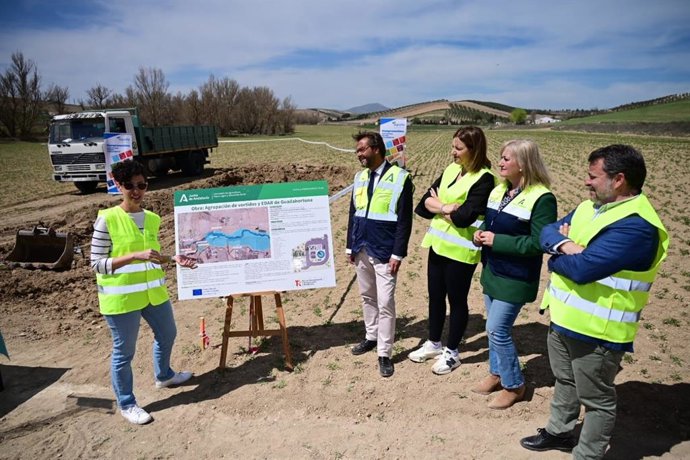 Comienzan las obras de agrupación de vertidos y nueva EDAR de Guadahortuna (Granada).
